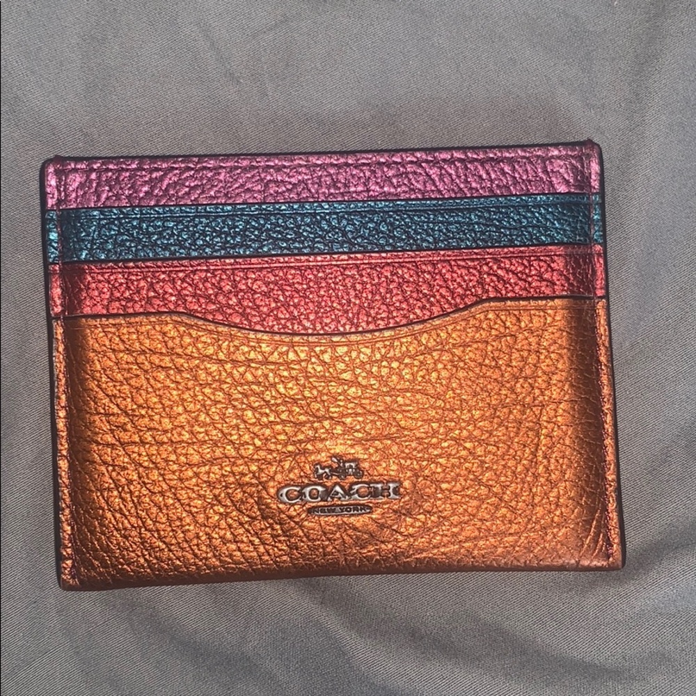 Coach Metallic Card Holder